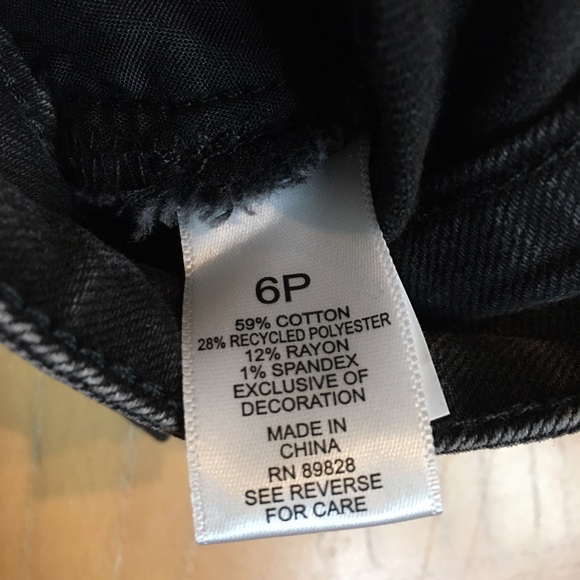 LOGO by Lori Goldstein Limited Edition Velvet Patchwork Jeans Washed Black 6P - Picture 14 of 15